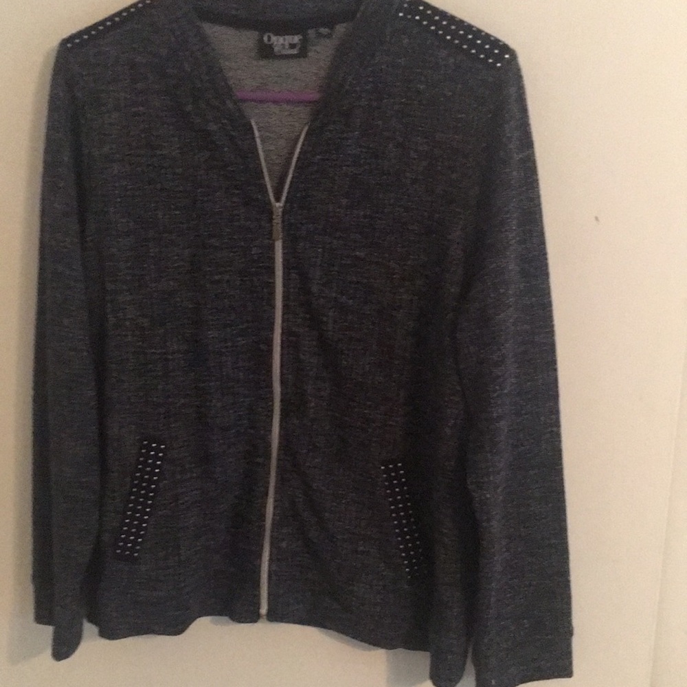 Women’s Jacket Top Dark Blue Heather Like New Size XL